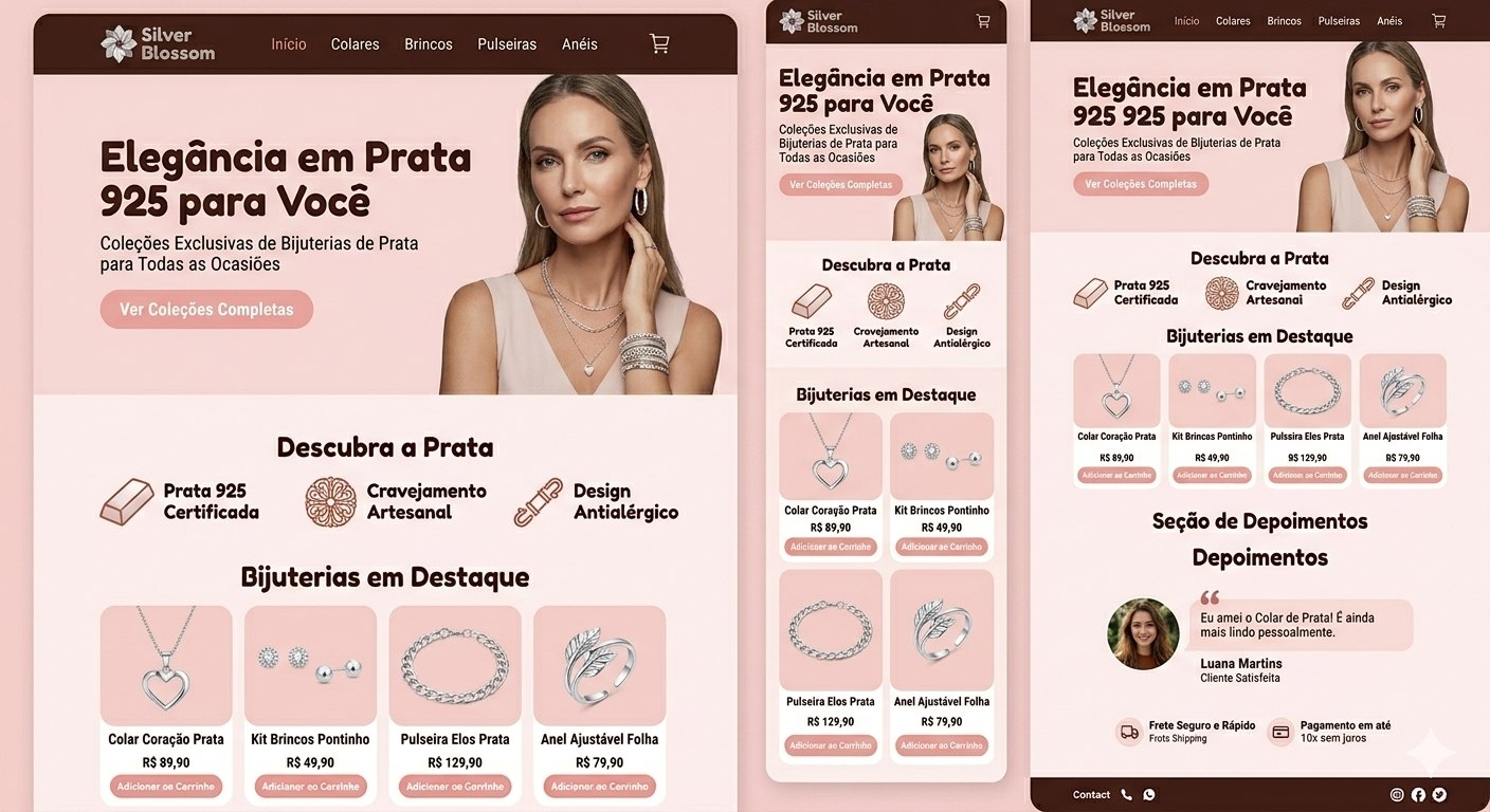 E-commerce Bijuterias de Prata
